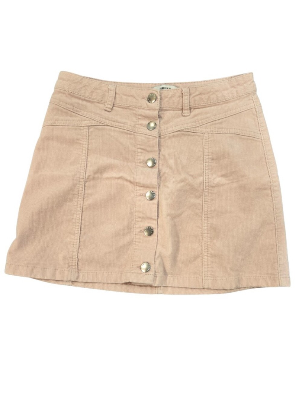 Forever 21 Blush Button-Front Mini Skirt